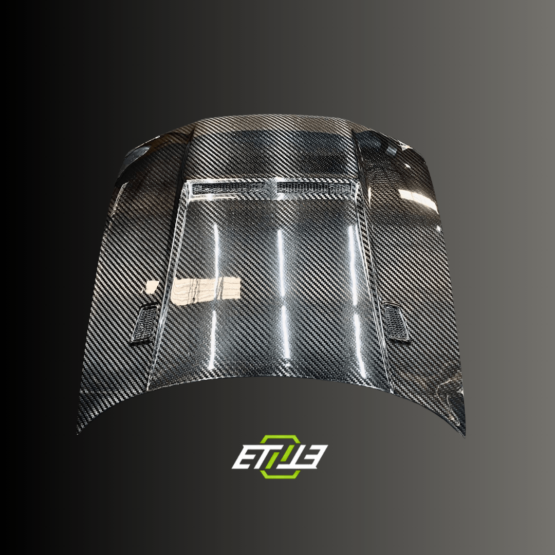 Nissan Skyline R33 GTR 400R Style CF/DryCarbon Hood - Elite Ti