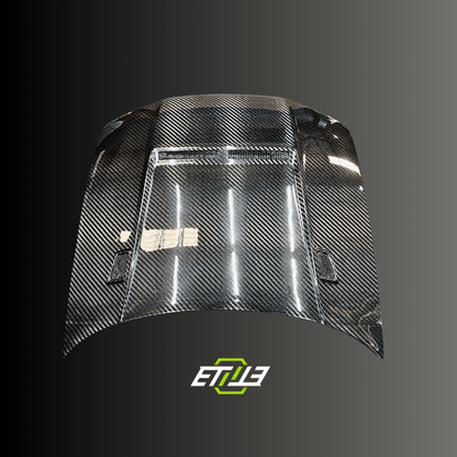 Nissan Skyline R33 GTR 400R Style CF/DryCarbon Hood - Elite Ti