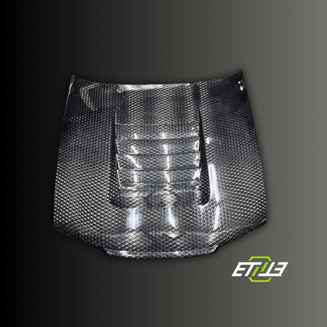 Nissan Skyline R34 GTR Z Tune Style CF/DryCarbon Vented Hood - Elite Ti