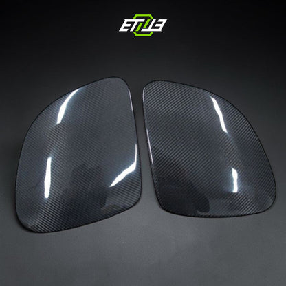 ETi Mazda RX-7 FD3S OEM Headlight Cover - carbon fiber pair (hero)