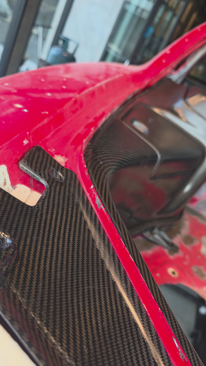 ETi Mazda RX-7 (FD3S) Carbon Fiber Rear Trunk Trim Kit (12-Piece)