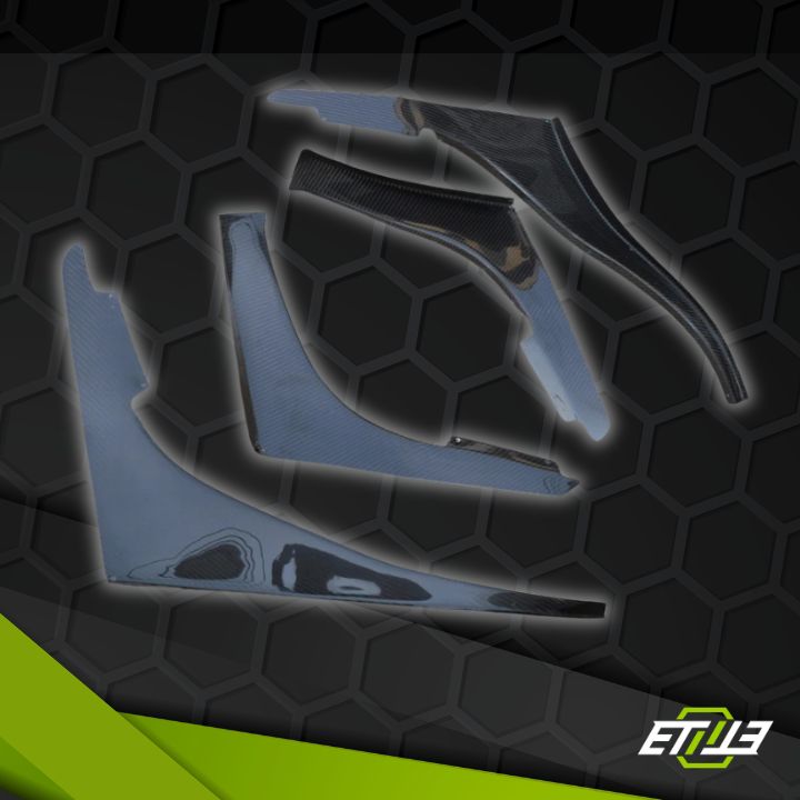 R32 GTR OEM Front Bumper TBO Design Canard (4 pcs) - Elite Ti