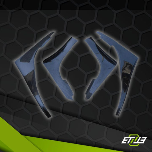 R32 GTR OEM Front Bumper TBO Design Canard (4 pcs) - Elite Ti