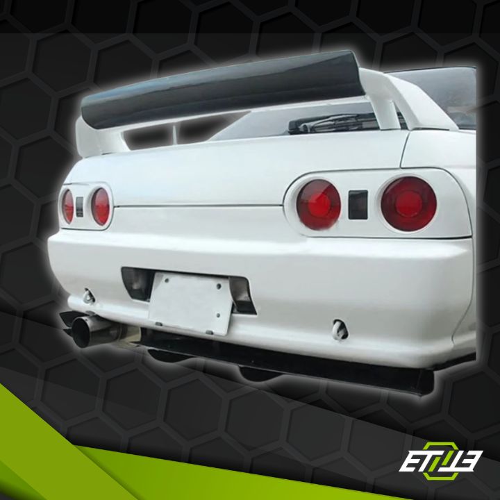 R32 GTR OEM Rear Spoiler Fujimura Style Rocket Dancer Gurney Flap Full Carbon - Elite Ti