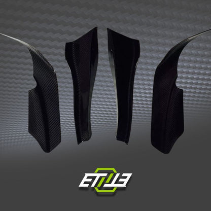 R33 GTR Border Front Bumper 4pcs Canard - Elite Ti