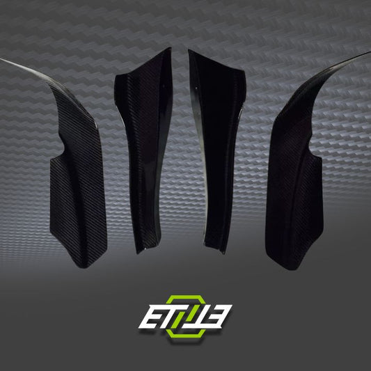 R33 GTR Border Front Bumper 4pcs Canard - Elite Ti