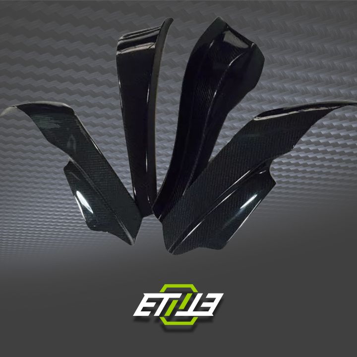 R33 GTR Border Front Bumper 4pcs Canard - Elite Ti