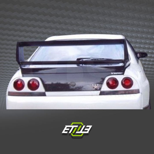 R33 GTR GTS Gracer Style Double Blade Rear Trunk Spoiler Wing - Elite Ti