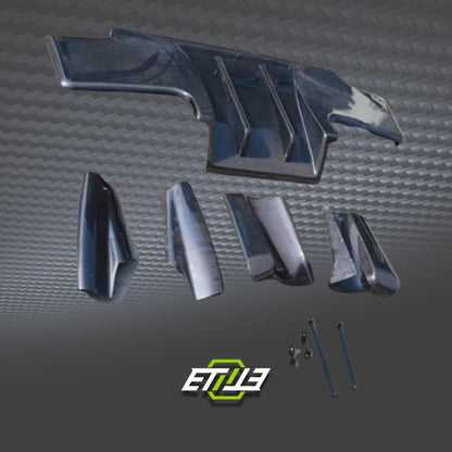 R33 GTR TS Rear Diffuser 5pcs - Elite Ti