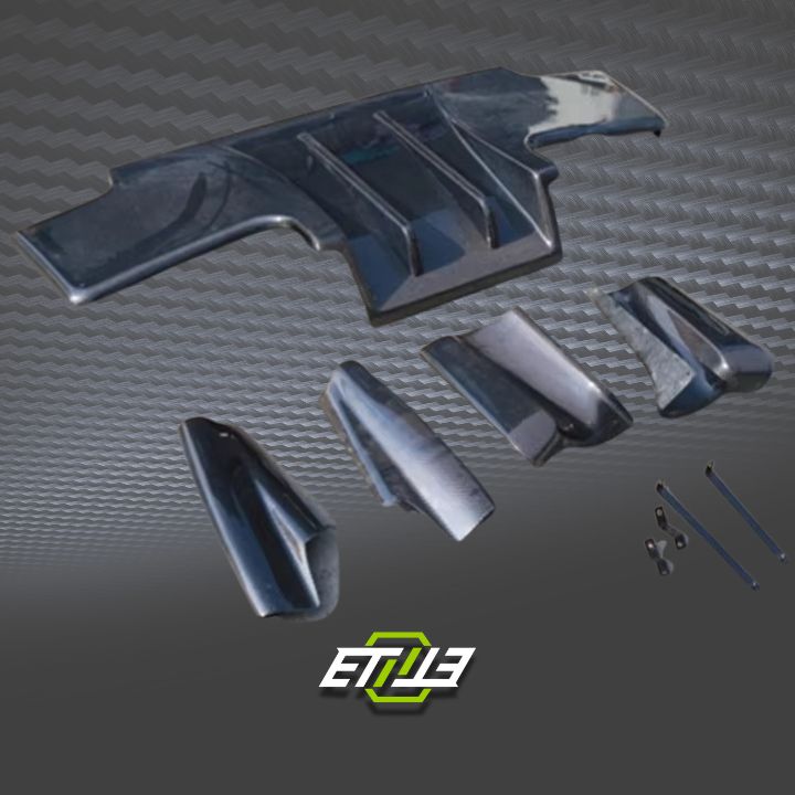 R33 GTR TS Rear Diffuser 5pcs - Elite Ti