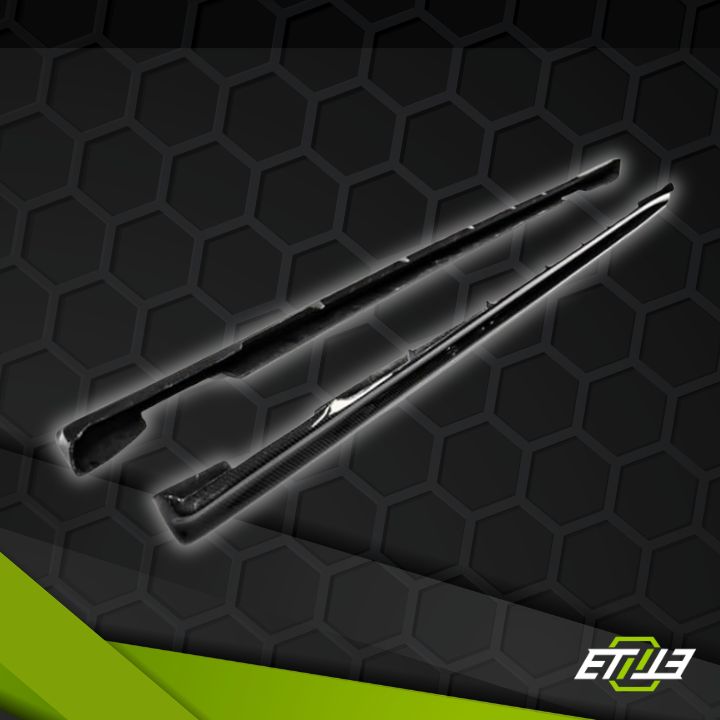 R34 GTR Nismo Style Carbon Fiber Side Skirt Extension (189cm) - Elite Ti