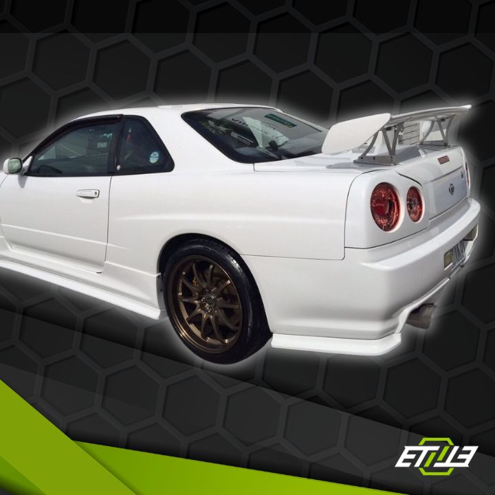 R34 GTT Z - Tune Rear Diffuser 5pcs 1999 - 2000 Skyline R34 GTT 2D GTR Conversion EAST BEAR - Elite Ti