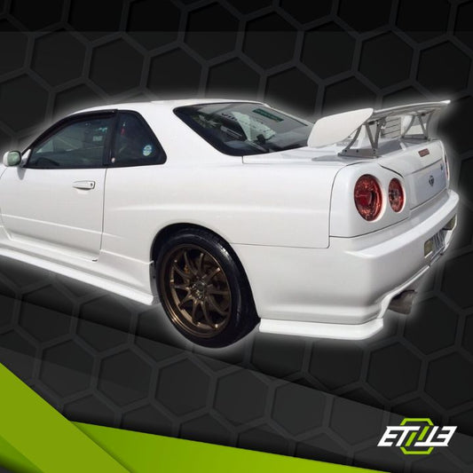 R34 GTT Z - Tune Rear Diffuser 5pcs 1999 - 2000 Skyline R34 GTT 2D GTR Conversion EAST BEAR - Elite Ti