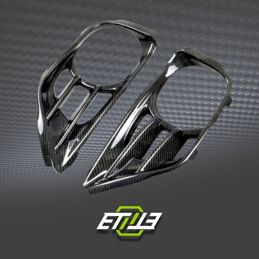 R35 GTR B Style Exhaust Surround Shroud Heat Shield 2pcs - Elite Ti