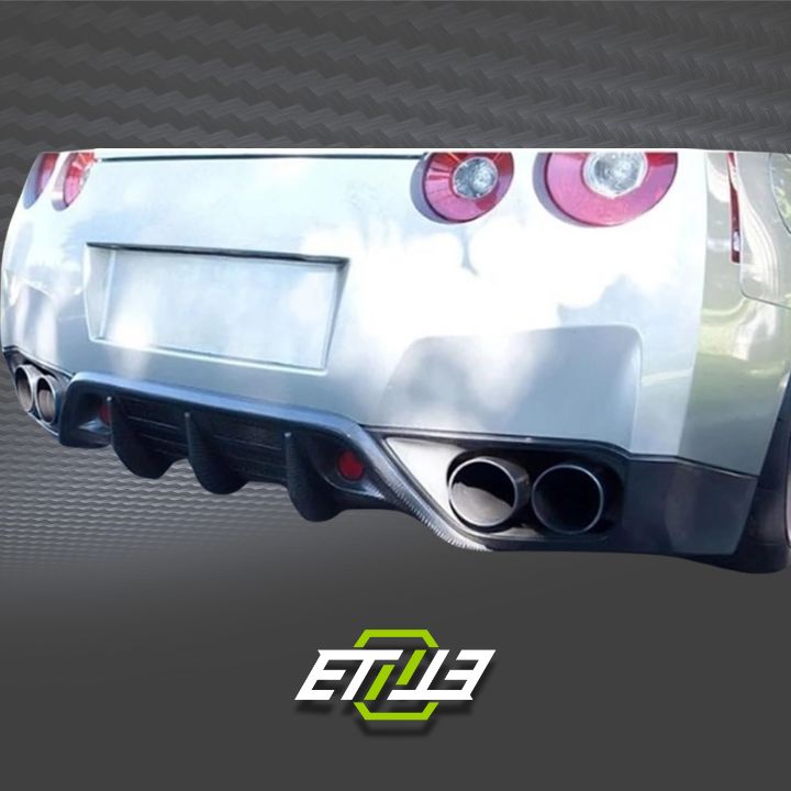 R35 GTR CBA WA Style Rear Bumper Diffuser Addon - Elite Ti