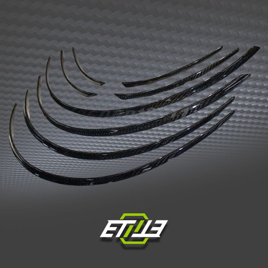 R35 GTR OEM Style Wheel Arch Flares (10mm wider) 8pcs - Elite Ti