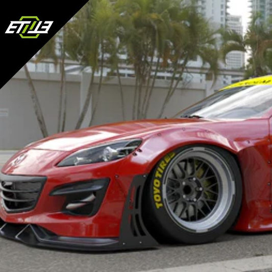 RX8 SE3P RB Pandem Style Front Bumper Canard - Elite Ti