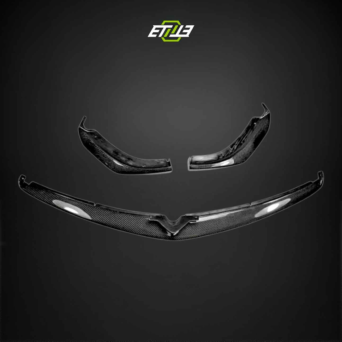 RX8 Late 09-12 R3 TK Style 3Pcs Front Lip