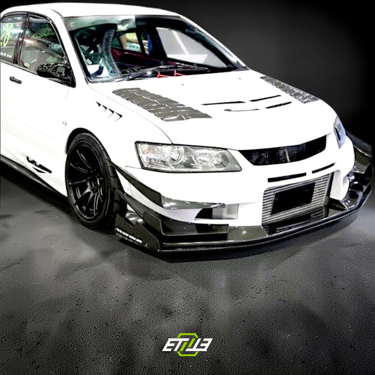 ETi Evo 8/9 Carbon Fiber Time Attack Voltex Front Bumper Lip