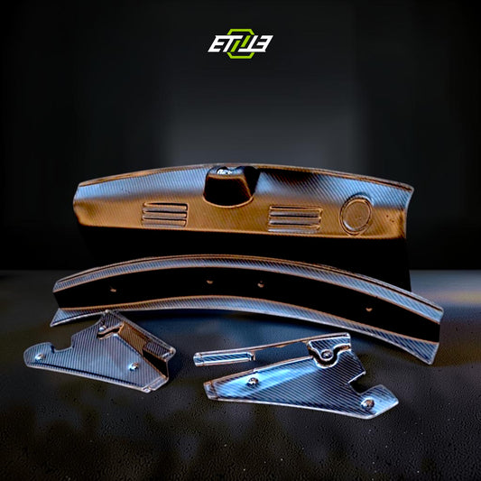 ETi Mazda RX-7 (FD3S) Carbon Fiber Rear Trunk Trim Kit (12-Piece)