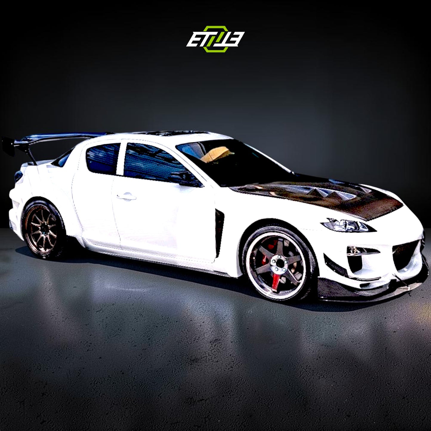 ETi Mazda RX-8 SE3P RE Style Vented Hood