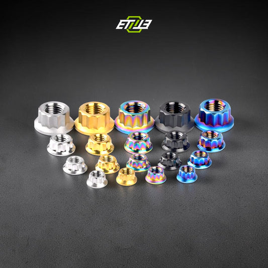 Titanium 12 Point Nut