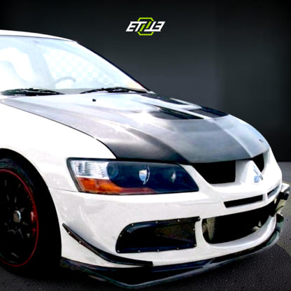 ETi Evolution 8 OEM-Style Carbon Fiber Front Bumper Canards