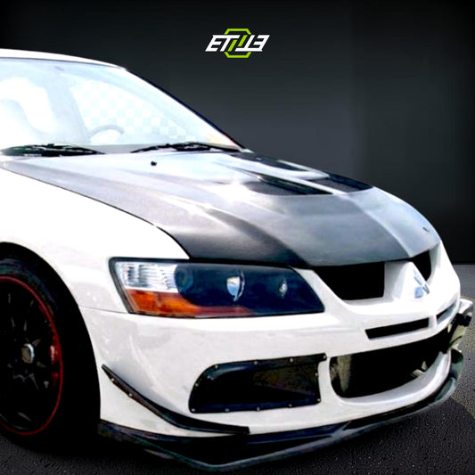 ETi Evolution 8 OEM-Style Carbon Fiber Front Bumper Canards