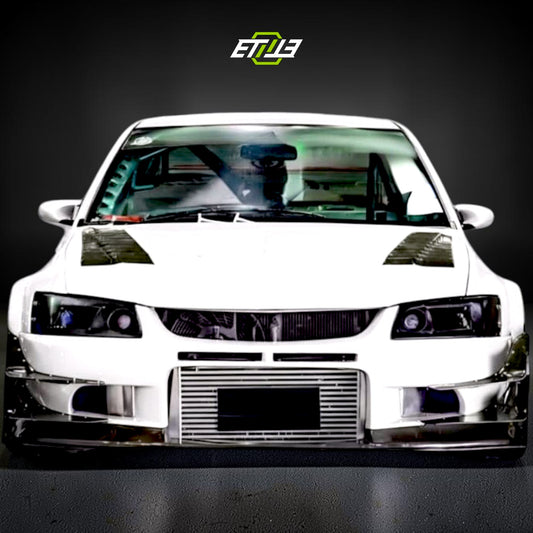ETi Carbon Fiber Time Attack Voltex Front Bumper Canards