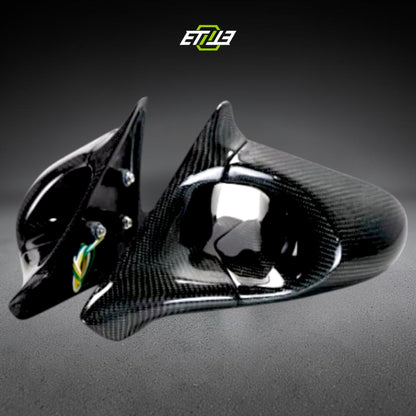 Nissan Skyline R32 & BNR32 GTR Carbon Fibre Ganador  Style Full Carbon Fiber Electric Side Mirrors