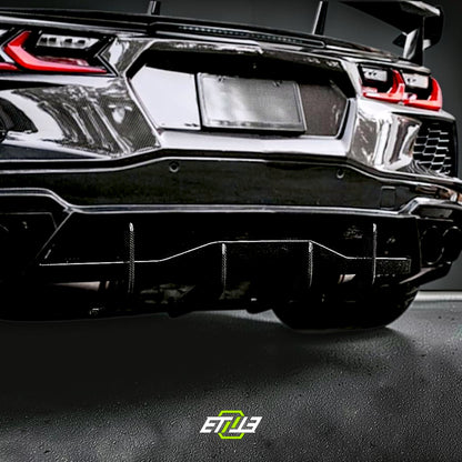 C8 Carbon Rear Bumper Diffuser