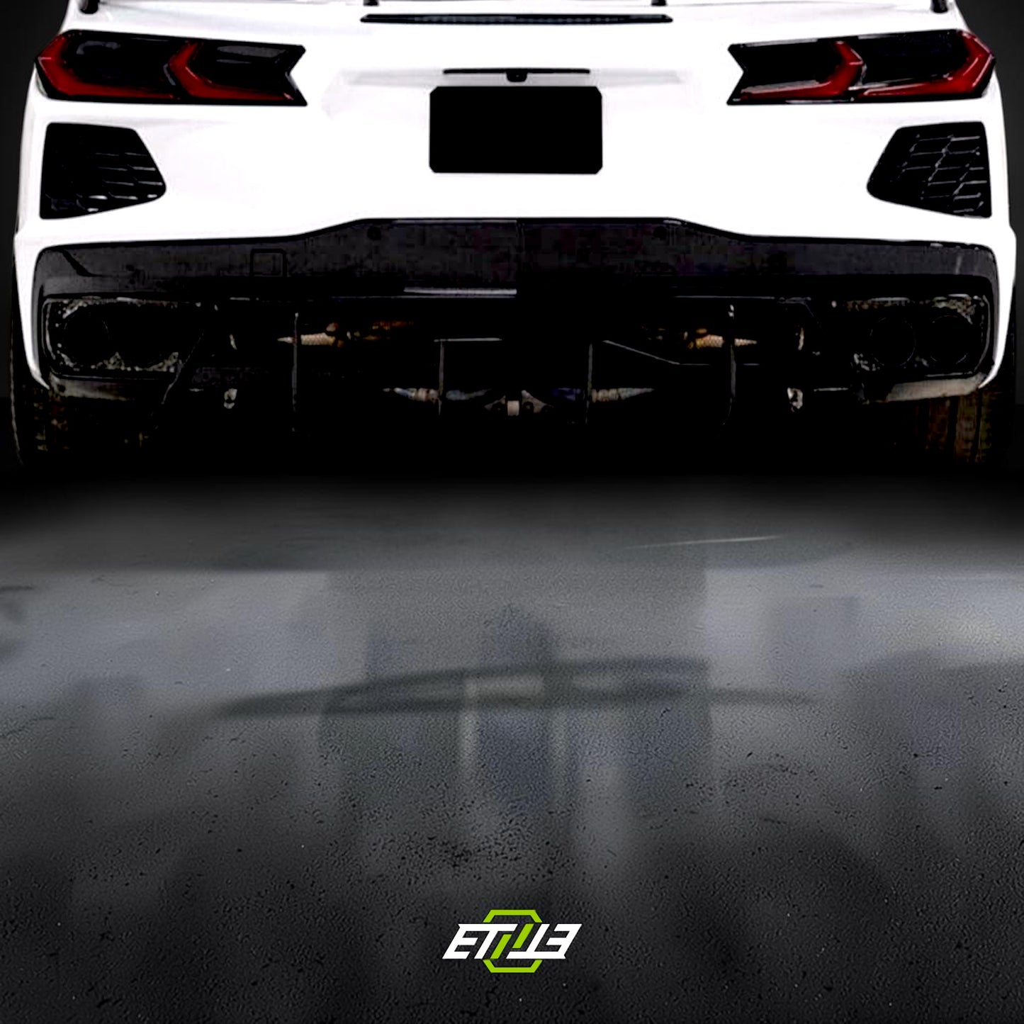 C8 Carbon Rear Bumper Diffuser