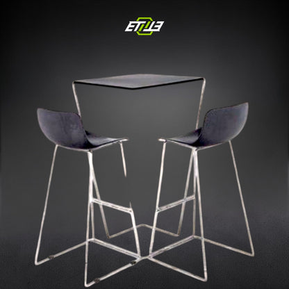 Duo – Carbon Fiber Set Bar Chair with Table