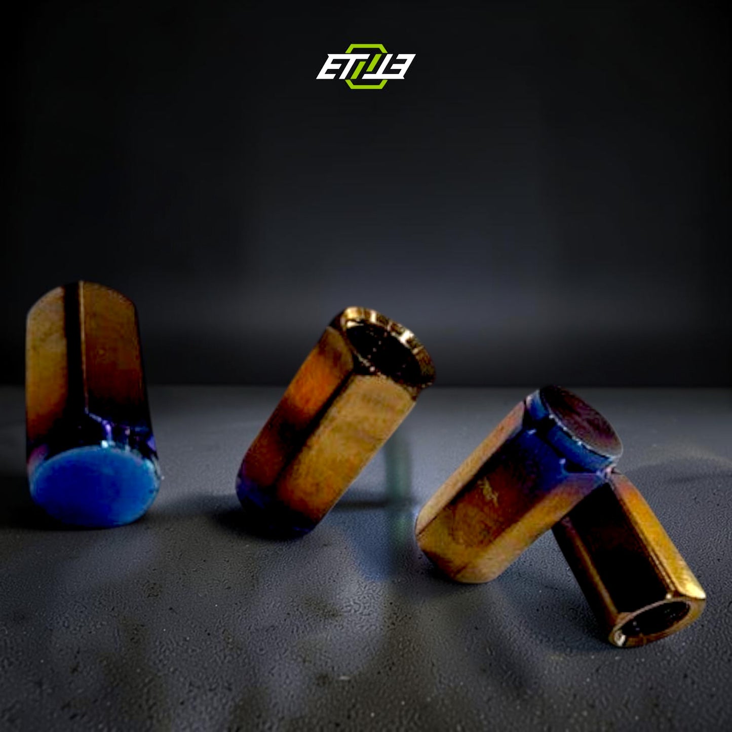 ETi Titanium Valve Stem Caps
