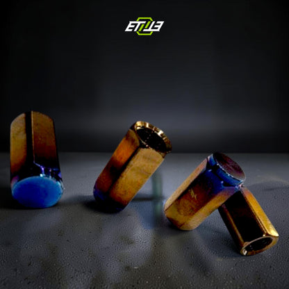 ETi Titanium Valve Stem Caps