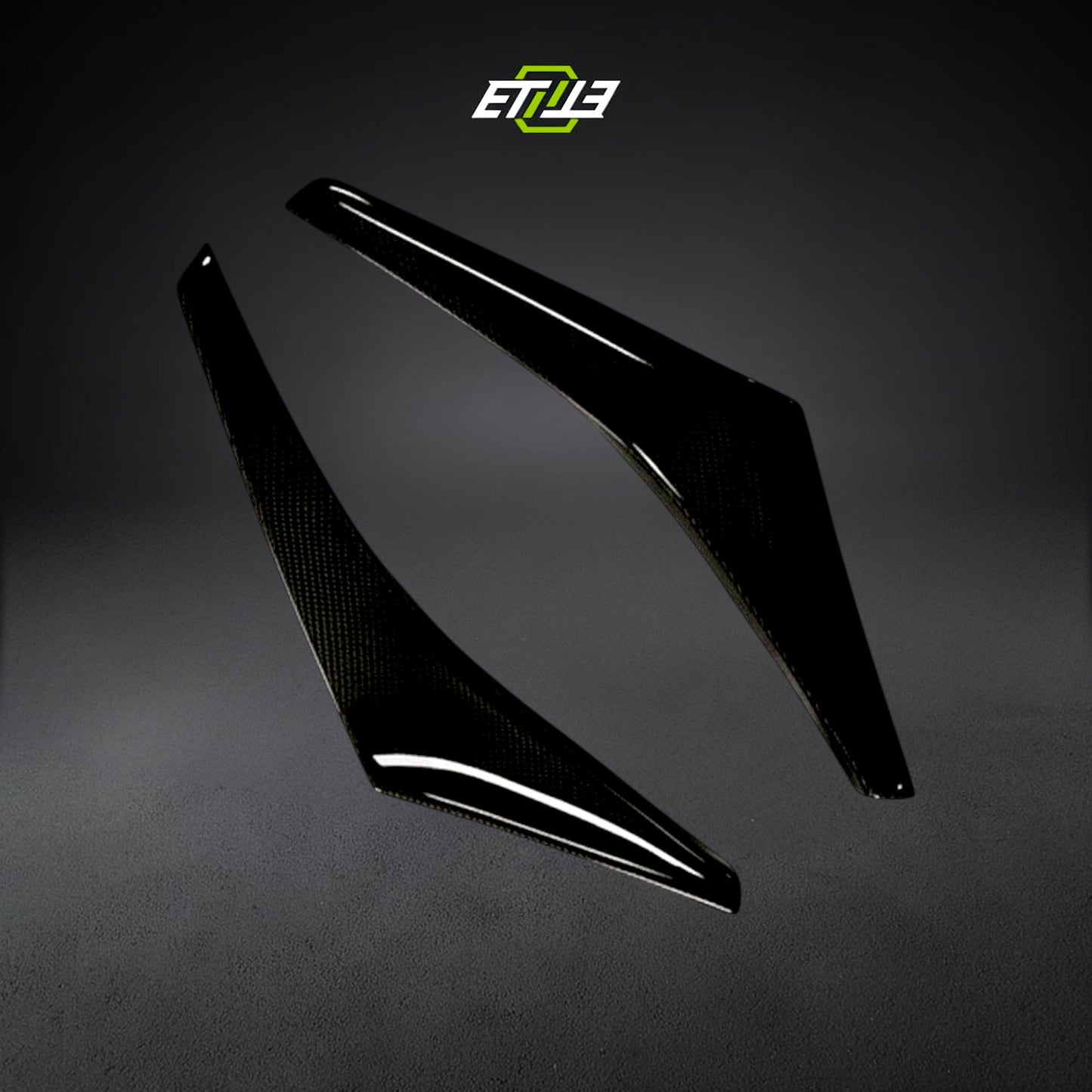 ETi Evolution 8 OEM-Style Carbon Fiber Front Bumper Canards