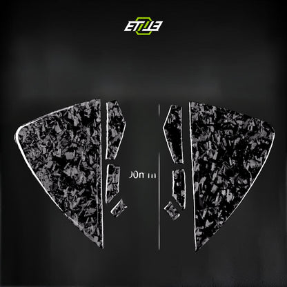 8Pcs Carbon Fiber Interior Set