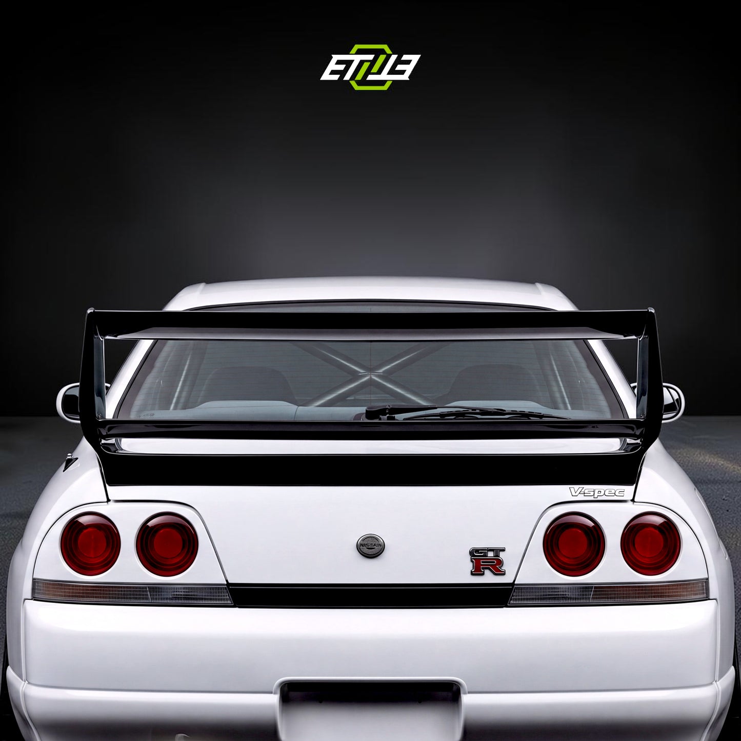 R33 GTR GTS Gracer Style Double Blade Rear Trunk Spoiler Wing