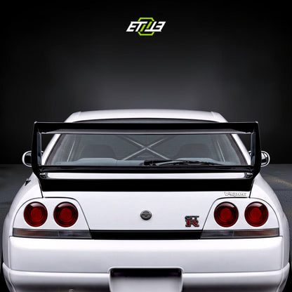 R33 GTR GTS Gracer Style Double Blade Rear Trunk Spoiler Wing