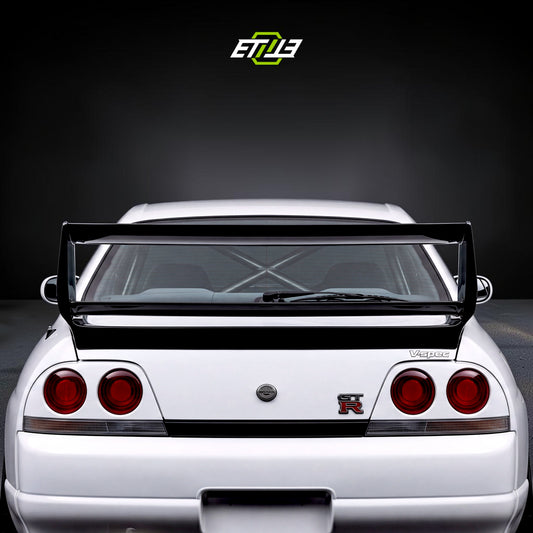 R33 GTR GTS Gracer Style Double Blade Rear Trunk Spoiler Wing