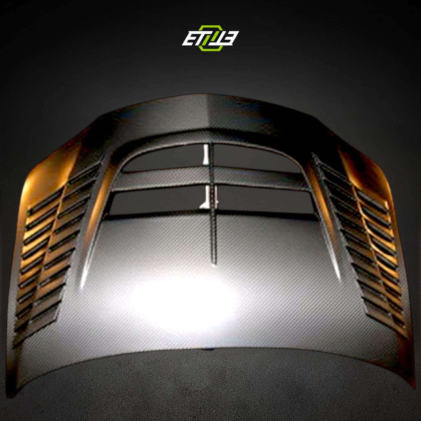 ETi Evo 8/9 Carbon Fiber Time Attack Hood