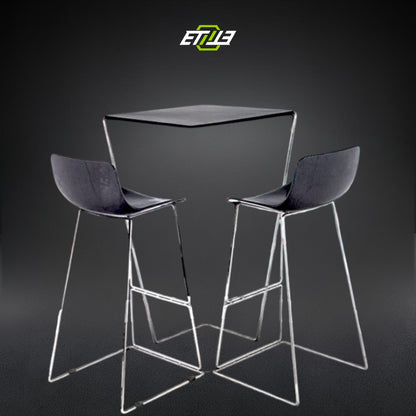 Duo – Carbon Fiber Set Bar Chair with Table