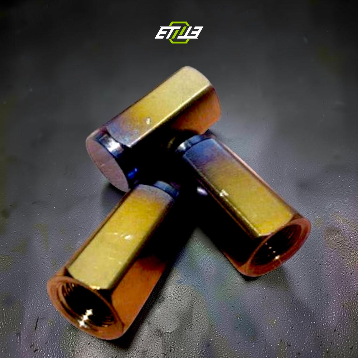 ETi Titanium Valve Stem Caps
