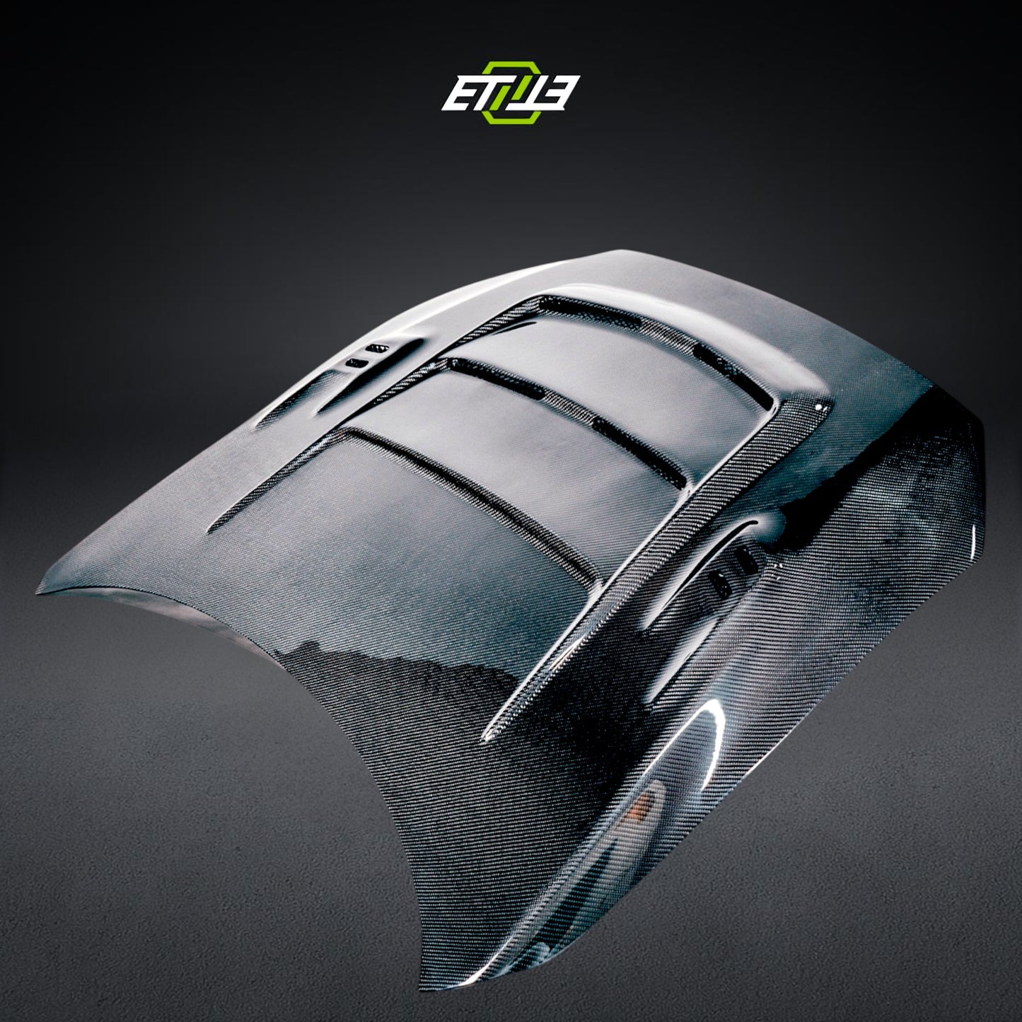 ETi Mitsubishi EVO X Mod X Vented Carbon Fiber Hood