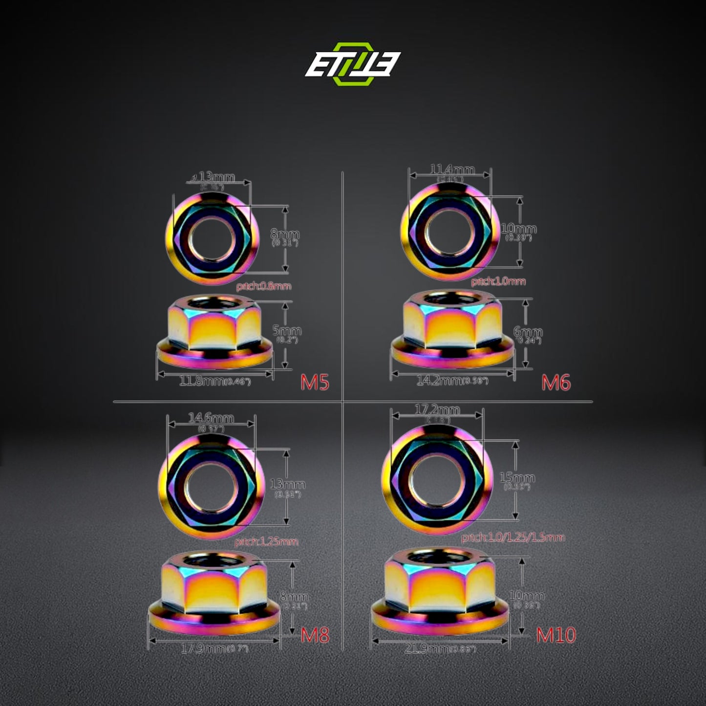 Titanium Flange Nut