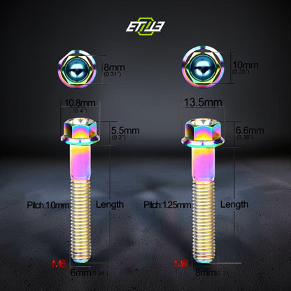 Titanium Bolts Hex Head