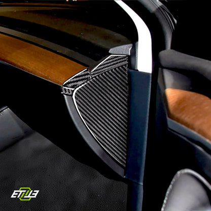 8Pcs Carbon Fiber Interior Set