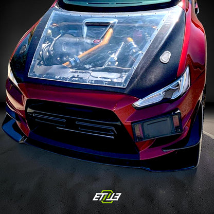 ETi Mitsubishi EVO X Carbon Fiber X Clear Hood