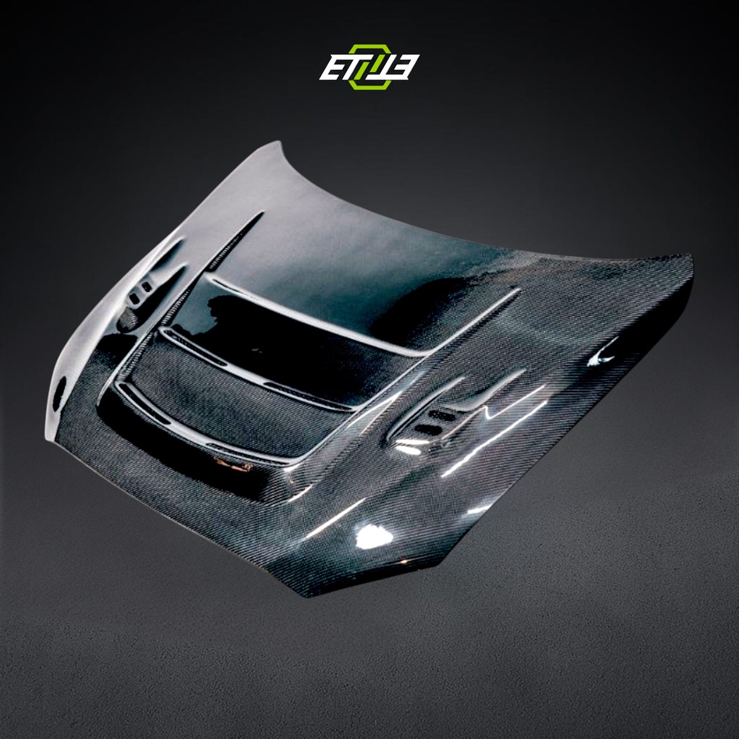 ETi Mitsubishi EVO X Mod X Vented Carbon Fiber Hood