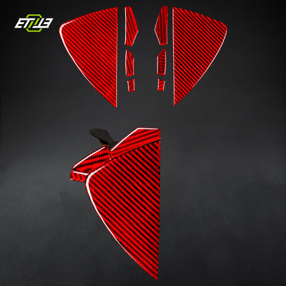 8Pcs Carbon Fiber Interior Set